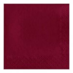Creative Converting 953122 Burgundy 3-Ply Guest Towel / Buffet Napkin - 192/Case Creative Converting 953122 Burgundy 3-Ply Guest Towel / Buffet Napkin - 192/Case