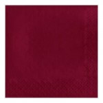 Creative Converting 953122 Burgundy 3-Ply Guest Towel / Buffet Napkin - 192/Case Creative Converting 953122 Burgundy 3-Ply Guest Towel / Buffet Napkin - 192/Case