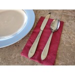 Creative Converting 953122 Burgundy 3-Ply Guest Towel / Buffet Napkin - 192/Case Creative Converting 953122 Burgundy 3-Ply Guest Towel / Buffet Napkin - 192/Case