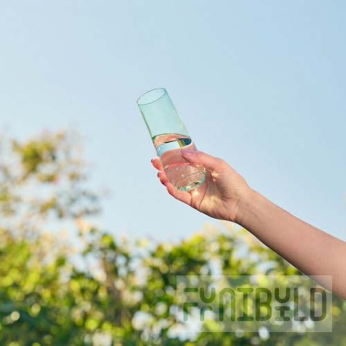 Tossware POP 9 oz. Customizable Plastic Mint Green Flute Glass - 252/Case