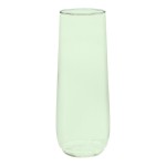 Tossware POP 9 oz. Customizable Plastic Mint Green Flute Glass - 252/Case