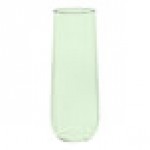 Tossware POP 9 oz. Customizable Plastic Mint Green Flute Glass - 252/Case