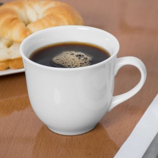 Libbey Slenda 9 oz. Royal Rideau White Porcelain Cup - Sample Libbey Slenda 9 oz. Royal Rideau White Porcelain Cup - Sample