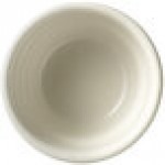 Libbey Porcelana Cream 7 oz. Cream White Rolled Edge Porcelain Bouillon Bowl - Sample