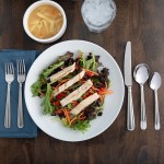 Acopa Harmony 18/8 Stainless Steel Extra Heavy Weight Flatware 5 Piece Set - Sample