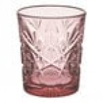 Libbey Hobstar 12 oz. Blush Rocks / Double Old Fashioned Glass - Sample