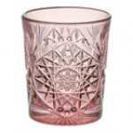 Libbey Hobstar 12 oz. Blush Rocks / Double Old Fashioned Glass - Sample