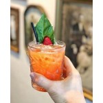 Libbey Hobstar 12 oz. Blush Rocks / Double Old Fashioned Glass - Sample