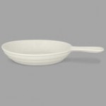 RAK Porcelain Chef's Fusion 40 oz. Stone Gray Porcelain Frying Pan - 6/Case