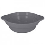 RAK Porcelain Chef's Fusion 40 oz. Stone Gray Porcelain Frying Pan - 6/Case