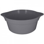 RAK Porcelain Chef's Fusion 40 oz. Stone Gray Porcelain Frying Pan - 6/Case