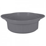 RAK Porcelain Chef's Fusion 40 oz. Stone Gray Porcelain Frying Pan - 6/Case