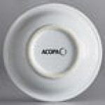 Acopa Capri 4.5 oz. Coconut White Stoneware Fruit Bowl / Monkey Dish - 12/Pack