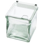 Cal-Mil 1807N Notched Plastic Lid with Stainless Steel Hinge