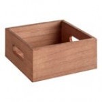 Choice Natural Wooden Display Crate / Condiment Caddy