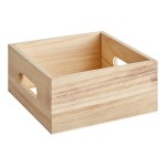 Choice Natural Wooden Display Crate / Condiment Caddy