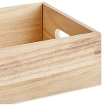 Choice Natural Wooden Display Crate / Condiment Caddy