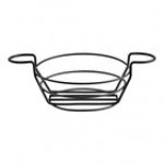 American Metalcraft BSKC08 Chrome Round Wire Basket with Ramekin Holders - 8