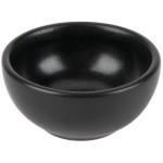 Hall China from Steelite International HL300360AFCA Foundry 2 oz. Black China Round Colonial Ramekin - 72/Case Hall China from Steelite International HL300360AFCA Foundry 2 oz. Black China Round Colonial Ramekin - 72/Case
