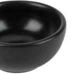 Hall China from Steelite International HL300360AFCA Foundry 2 oz. Black China Round Colonial Ramekin - 72/Case Hall China from Steelite International HL300360AFCA Foundry 2 oz. Black China Round Colonial Ramekin - 72/Case