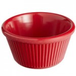 Acopa 4 oz. Red Smooth Melamine Ramekin - 12/Case Acopa 4 oz. Red Smooth Melamine Ramekin - 12/Case
