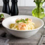 Bon Chef 1300002P Circles 48 oz. White Porcelain Bowl - 18/Case Bon Chef 1300002P Circles 48 oz. White Porcelain Bowl - 18/Case