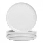 10 Strawberry Street Double Line 36 oz. Round White Stoneware Dinner Bowl - 2/Case 10 Strawberry Street Double Line 36 oz. Round White Stoneware Dinner Bowl - 2/Case