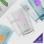 Cambro HT120CW196 Camwear® Huntington 12 oz. Azure Blue Customizable Polycarbonate Tumbler - 36/Case