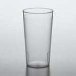 Choice 16 oz. Red Plastic Pebbled Tumbler - 12/Pack