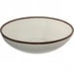 GET B-350-CRM Pottery Market 10 Qt. Glazed Cream Melamine Bowl with Brown Trim - 3/Case GET B-350-CRM Pottery Market 10 Qt. Glazed Cream Melamine Bowl with Brown Trim - 3/Case