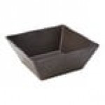 American Metalcraft 216 oz. Square Walnut Melamine Bowl