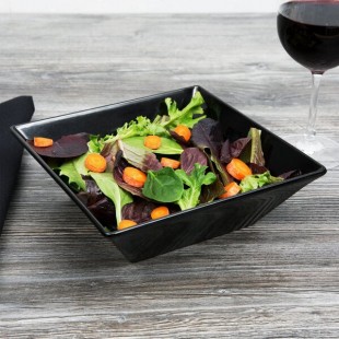 GET ML-246-BK 1.6 Qt. Black Siciliano Square Bowl - 6/Case