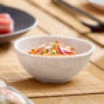Acopa Cavern 4 oz. White Round Melamine Bowl - 24/Case