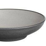Acopa Apollo 16 oz. Matte Gray and Black Melamine Bowl - 12/Pack Acopa Apollo 16 oz. Matte Gray and Black Melamine Bowl - 12/Pack