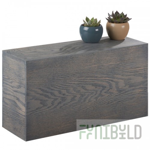 Cal-Mil 166-11-83 Ashwood Gray Oak Wood Rectangular Riser - 20