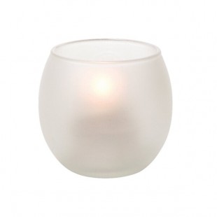 Hollowick 5119SC Small Satin Crystal Glass Bubble Tealight Lamp Hollowick 5119SC Small Satin Crystal Glass Bubble Tealight Lamp