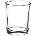 Acopa 2 oz. Clear Round Glass Votive / Tealight Holder - 12/Case Acopa 2 oz. Clear Round Glass Votive / Tealight Holder - 12/Case