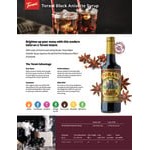 Torani Black Anisette Flavoring Syrup Glass Bottle 750 mL - 12/Case