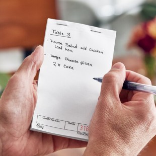 Choice 1 Part White Blank Guest Check - 100/Case Choice 1 Part White Blank Guest Check - 100/Case
