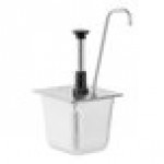 Server Tall Spout Stainless Steel 1 oz. Pump with Lid for 1/6 Size 6