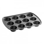Wilton 191003017 Perfect Results Non-Stick 12 Mold Muffin Top / Slider Bun Pan - 11