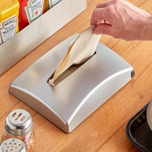 Dixie Ultra 500 Capacity In-Counter Interfold Napkin Dispenser with Stainless Faceplate Dixie Ultra 500 Capacity In-Counter Interfold Napkin Dispenser with Stainless Faceplate