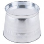 Stylesetter Jaxon 2 Gallon Glass Beverage Dispenser with Galvanized Metal Lid and Base by Jay Companies