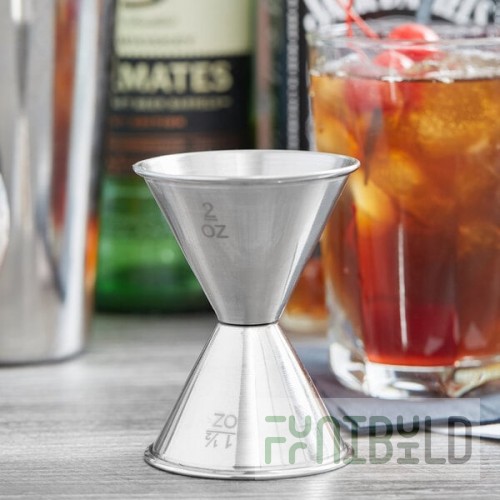 American Metalcraft J266 1.5 oz. & 2 oz. Stainless Steel Jigger