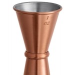 Acopa 1 oz. & 2 oz. Copper Japanese Jigger