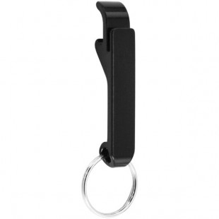 Franmara Black Aluminum Bottle Opener with Key Ring 7031-01