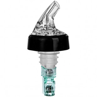 Franmara Posi-Pour 2000 0.75 oz. Clear Spout / Blue Tail Portion Control Pourer 8239 BU - 12/Pack