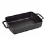 Staub 3.3 Qt. Black Enameled Cast Iron Rectangular Baking Dish 1004326 Staub 3.3 Qt. Black Enameled Cast Iron Rectangular Baking Dish 1004326