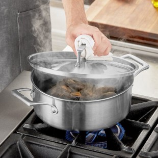 Vigor SS3 Series 4.5 Qt. Tri-Ply Stainless Steel Stock Pot with Cover Vigor SS3 Series 4.5 Qt. Tri-Ply Stainless Steel Stock Pot with Cover