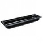 Vollrath 9052420 Super Pan® 1/2 Size Long Black High Heat Plastic Food Pan - 2 1/2 Vollrath 9052420 Super Pan® 1/2 Size Long Black High Heat Plastic Food Pan - 2 1/2
